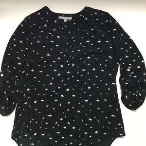 Daniel Rainn split neck blouse